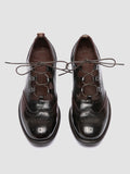 CALIXTE 084 - Dark Brown Leather Oxford Shoes - 1