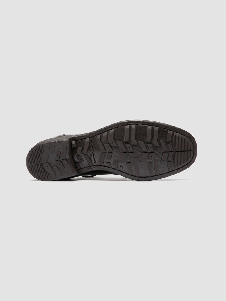CALIXTE 084 - Dark Brown Leather Oxford Shoes