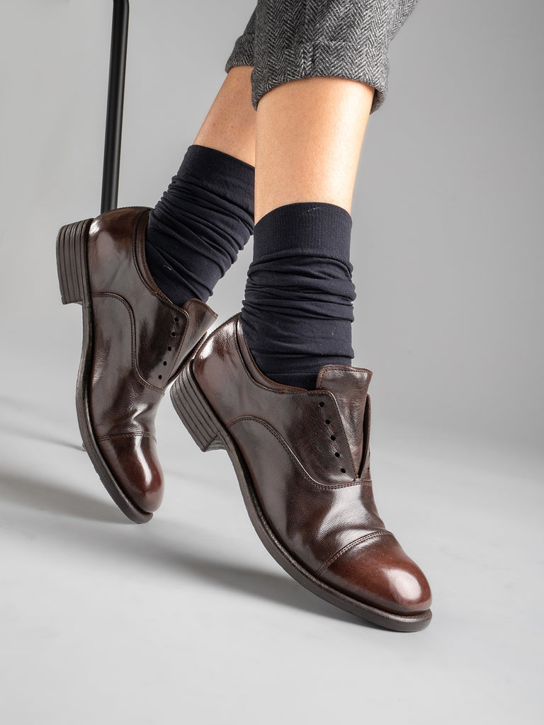 CALIXTE 003 Nero - Black Leather Oxford Shoes Women Officine Creative - 6