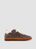 CHANCE 101 - Taupe Leather and Suede Low Top Sneakers - 0
