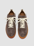 CHANCE 101 - Taupe Leather and Suede Low Top Sneakers - 1