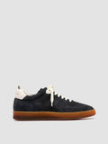 CHANCE 101 - Blue Leather and Suede Low Top Sneakers - 0