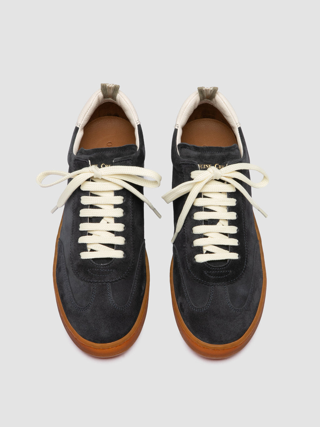 CHANCE 101 - Blue Leather and Suede Low Top Sneakers - 1