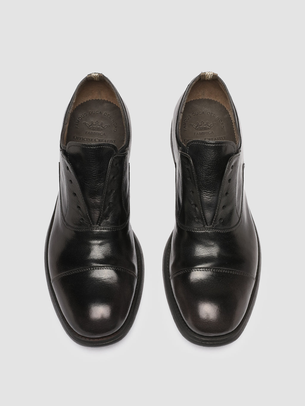 CHRONICLE 003 - Dark Grey Leather Oxford Shoes - 1