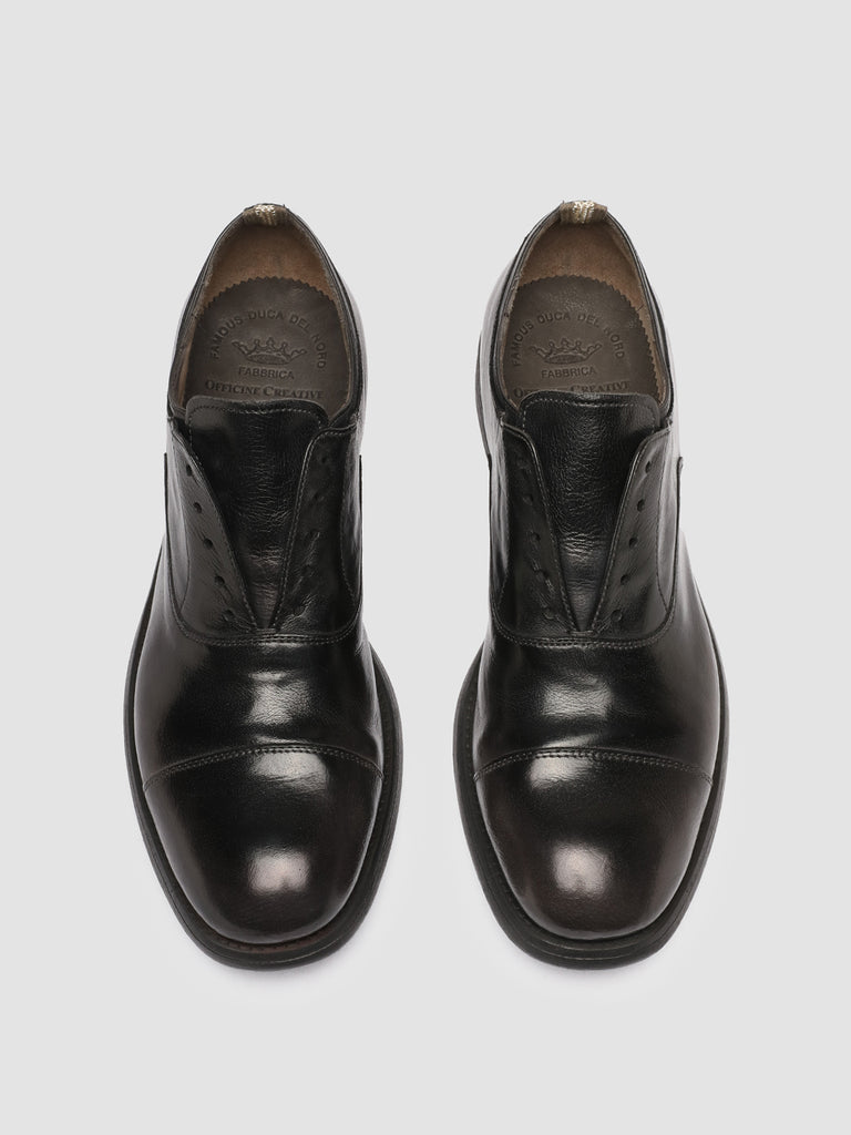 CHRONICLE 003 - Dark Grey Leather Oxford Shoes