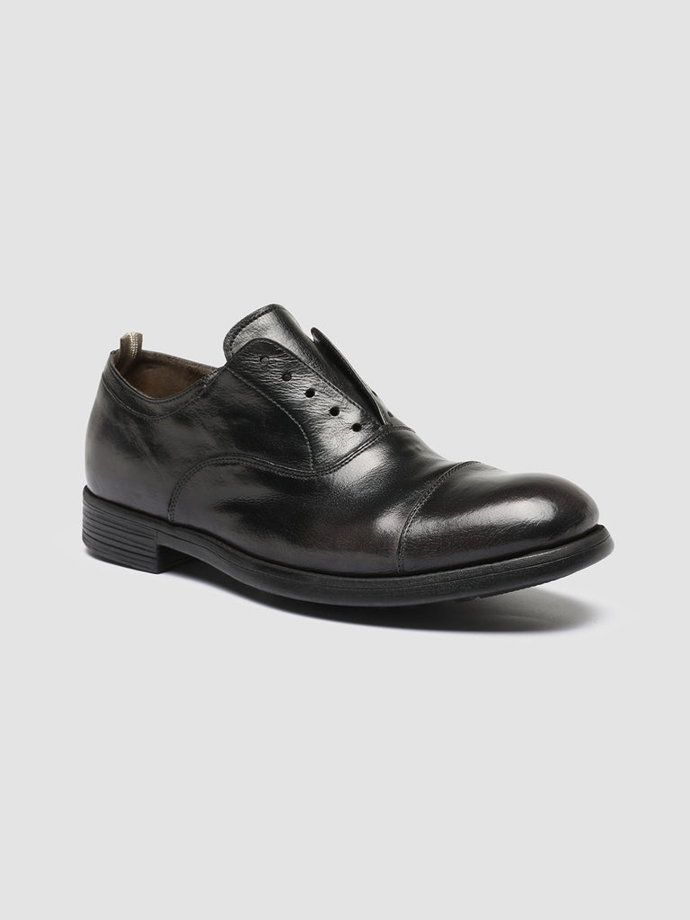 CHRONICLE 003 - Dark Grey Leather Oxford Shoes