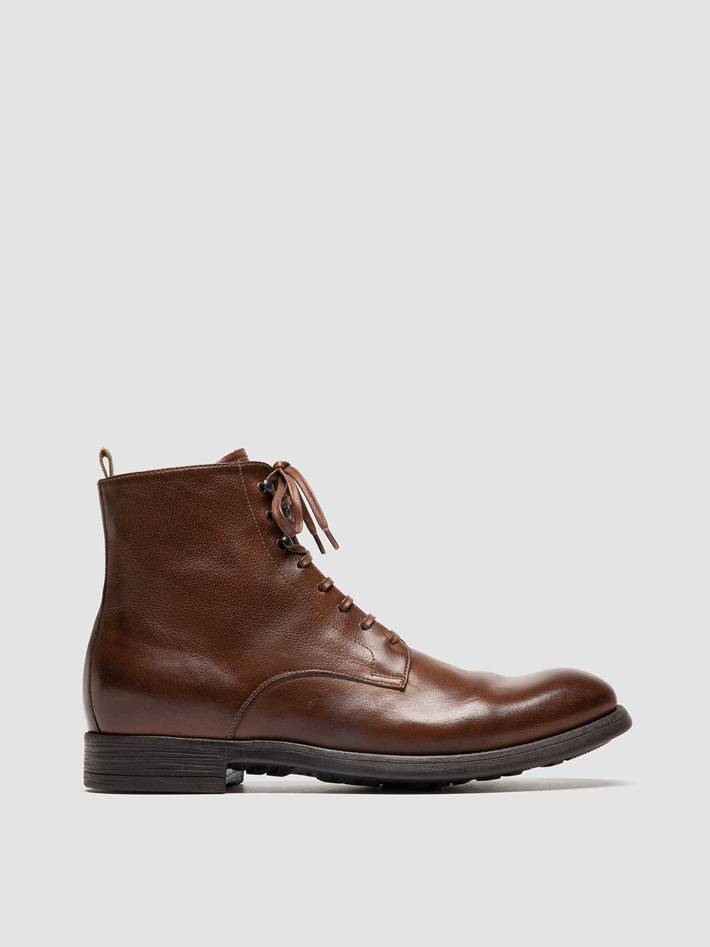 CHRONICLE 004 - Brown Leather Lace Up Boots Men Officine Creative - 6