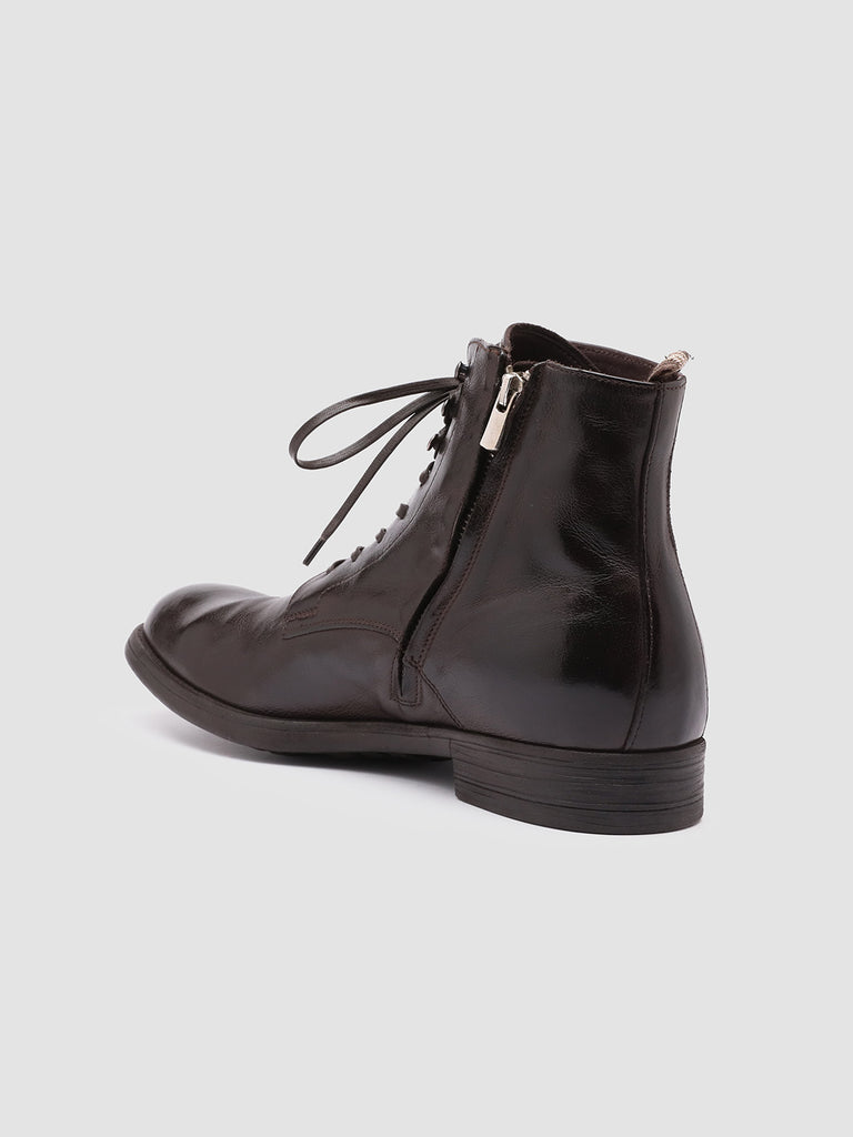 CHRONICLE 004 Ebano - Brown Leather Ankle Boots Men Officine Creative - 4