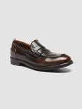 CHRONICLE 056 - Brown Leather Penny Loafers Men Officine Creative - 3