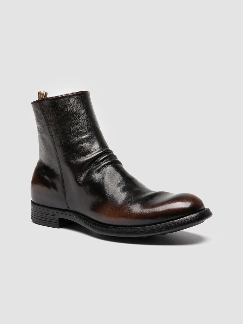 CHRONICLE 058 - Dark Brown Leather Zipped Boots - 2