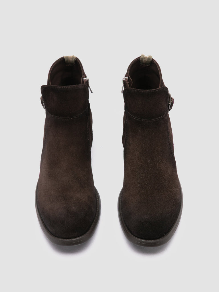 CHRONICLE 068 - Brown Suede Zipped Boots