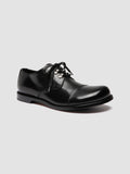 GEMSTONE 001 - Black Leather Derby Shoes - thumb image 3,side view