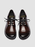 GEMSTONE 001 - Dark Brown Leather Derby Shoes - thumb image 2,side view