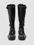 DAKOTA 003 - Dark Grey Leather Pull-On Boots - 1