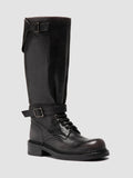 DAKOTA 003 - Dark Grey Leather Pull-On Boots - 2