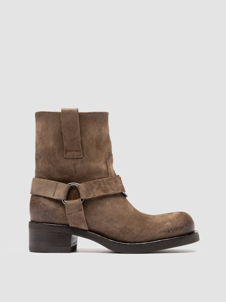 DANA 003 - Taupe Suede Pull-On Boots