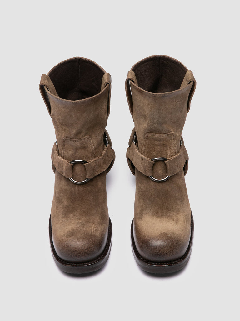 DANA 003 - Taupe Suede Pull-On Boots