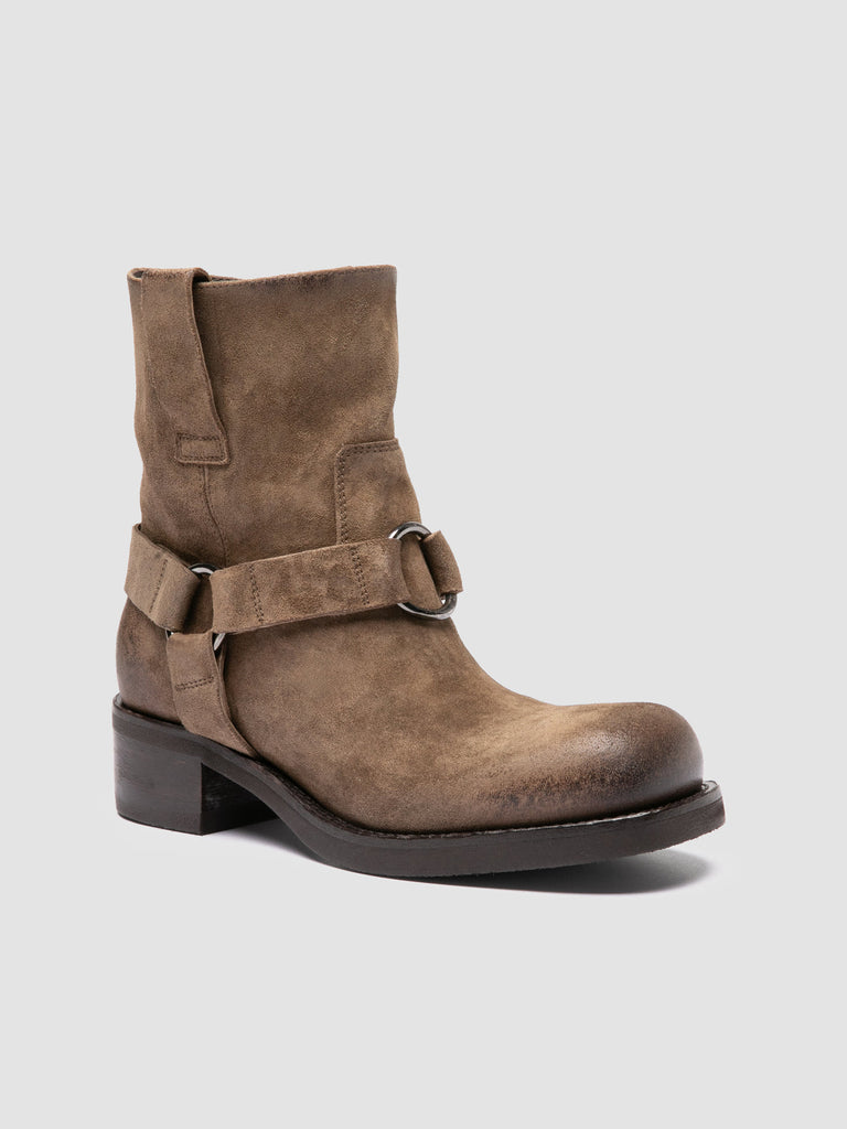 DANA 003 - Taupe Suede Pull-On Boots
