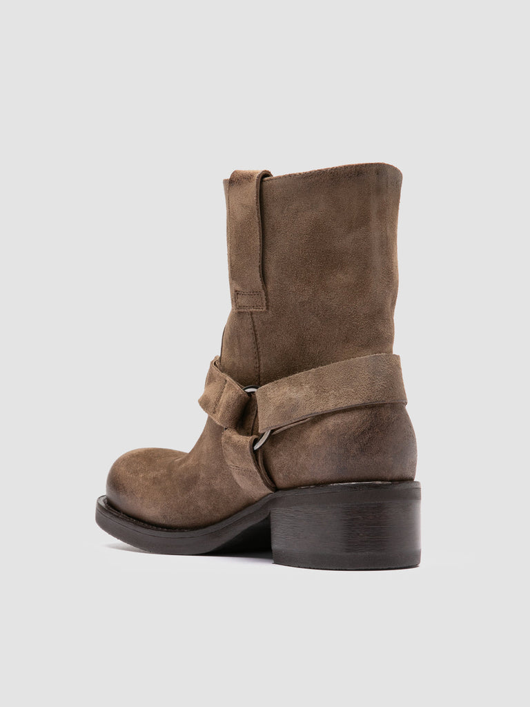 DANA 003 - Taupe Suede Pull-On Boots
