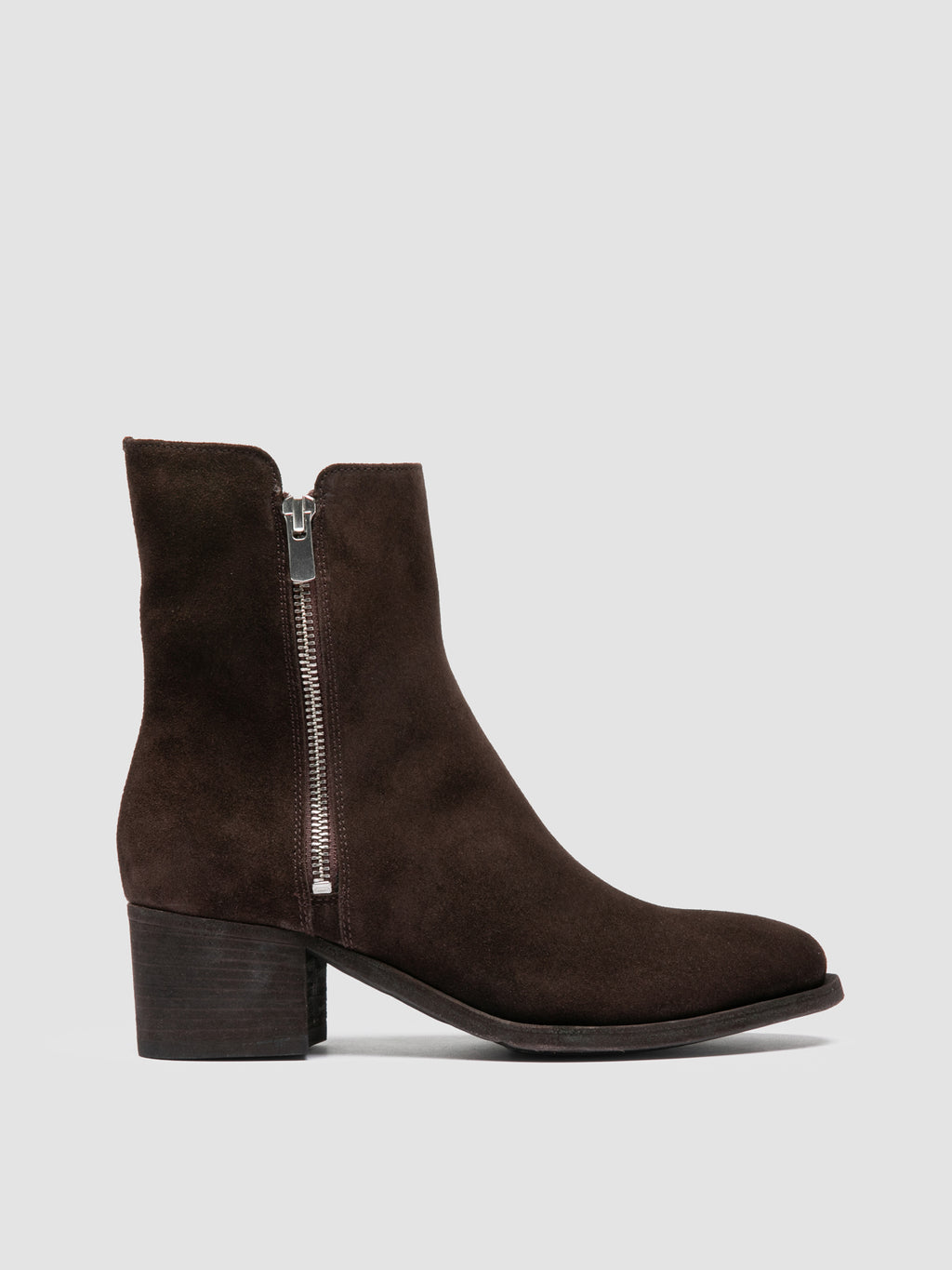 DENNER 103 - Dark Brown Suede Booties - 0