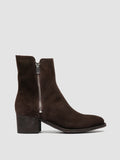 DENNER 103 - Dark Brown Suede Booties - 0