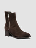 DENNER 103 - Dark Brown Suede Booties - 2