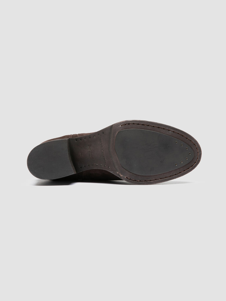 DENNER 103 - Dark Brown Suede Booties