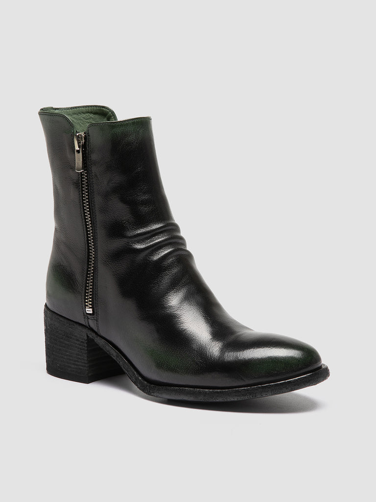 DENNER 103 Supernero - Black Leather Zip Boots Women Officine Creative - 3