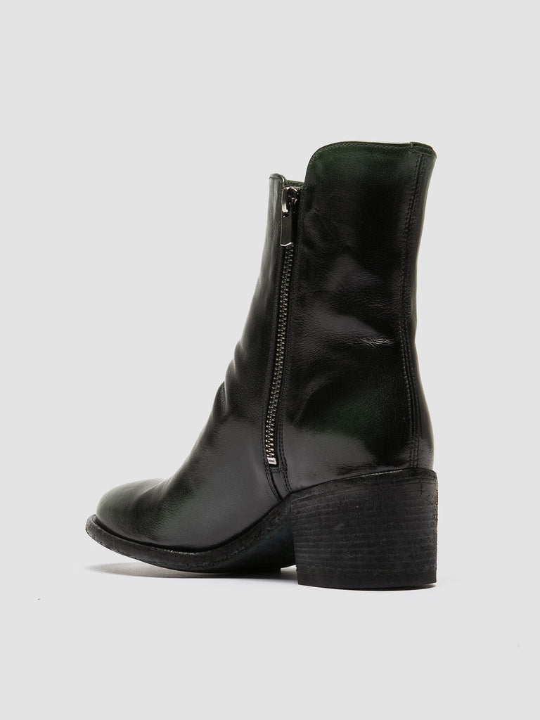 DENNER 103 Supernero - Black Leather Zip Boots Women Officine Creative - 4