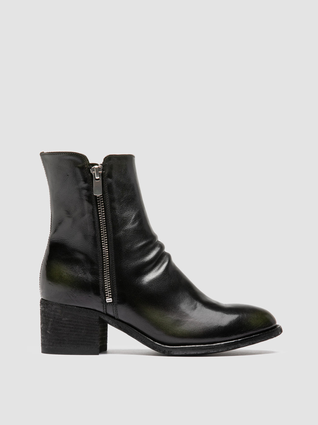 DENNER 103 - Green Leather Booties - 0