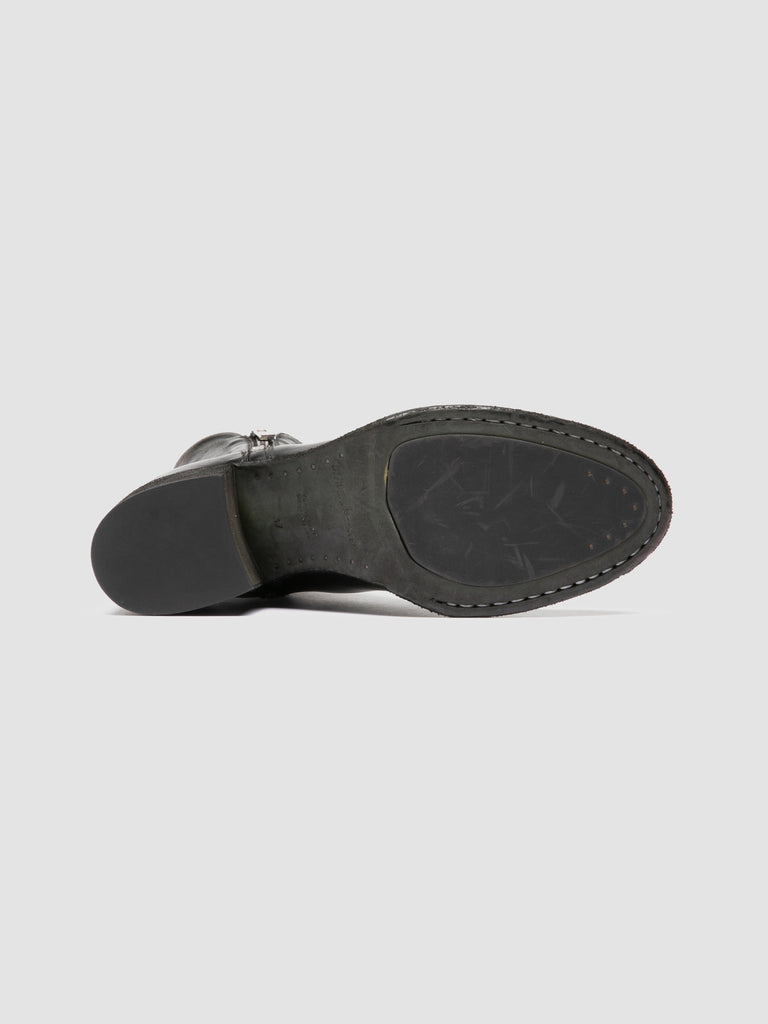 DENNER 103 - Green Leather Booties