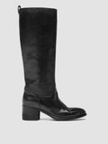 ERA 003 - Black Leather Zip Boots Women - 1