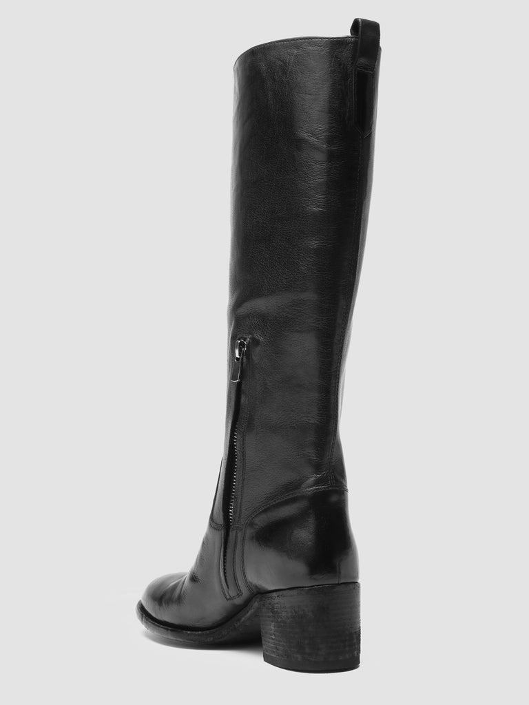 DENNER 116 - Black Leather Zip Boots