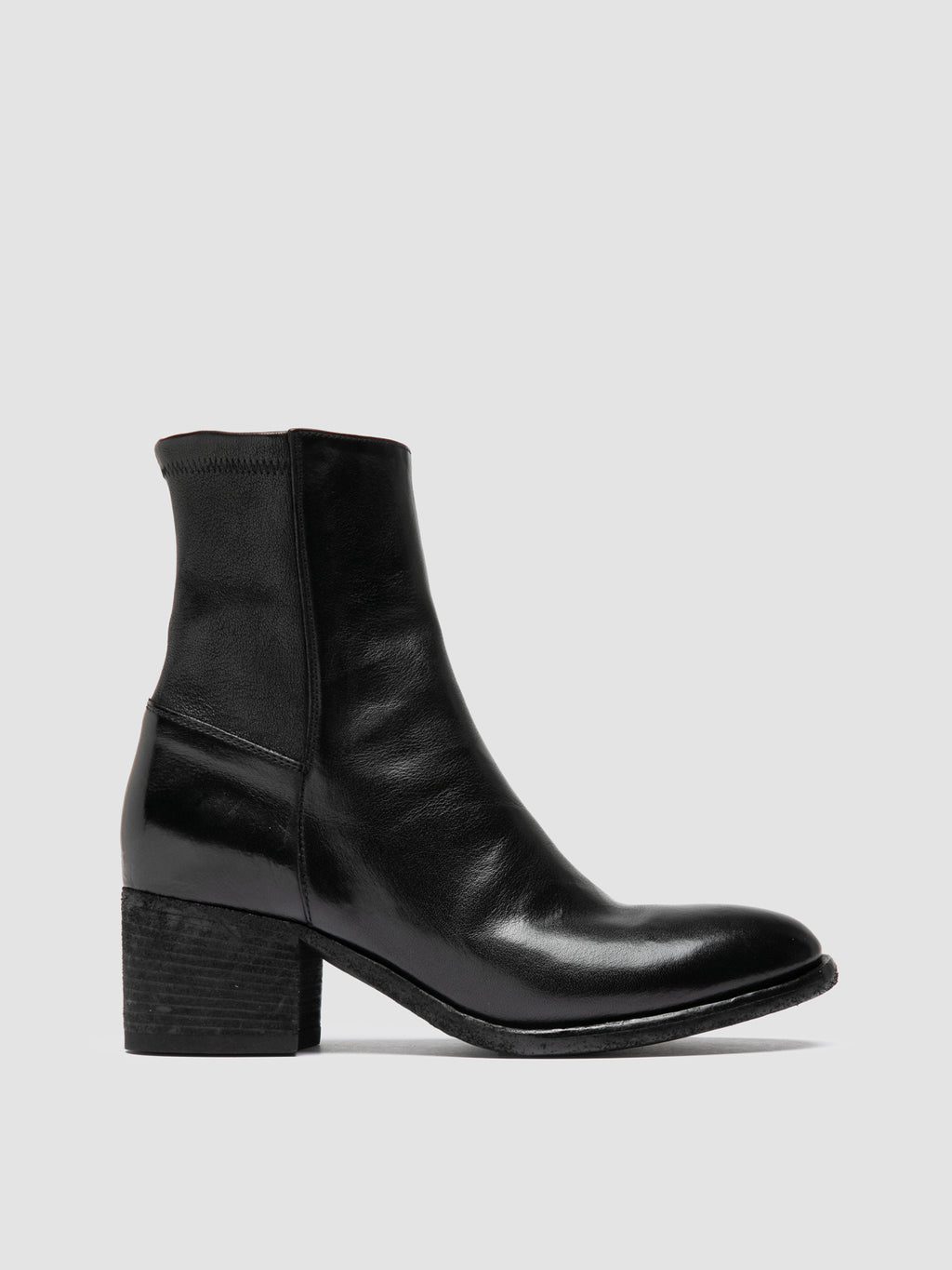 DENNER 127 - Black Leather Zipped Boots - 0