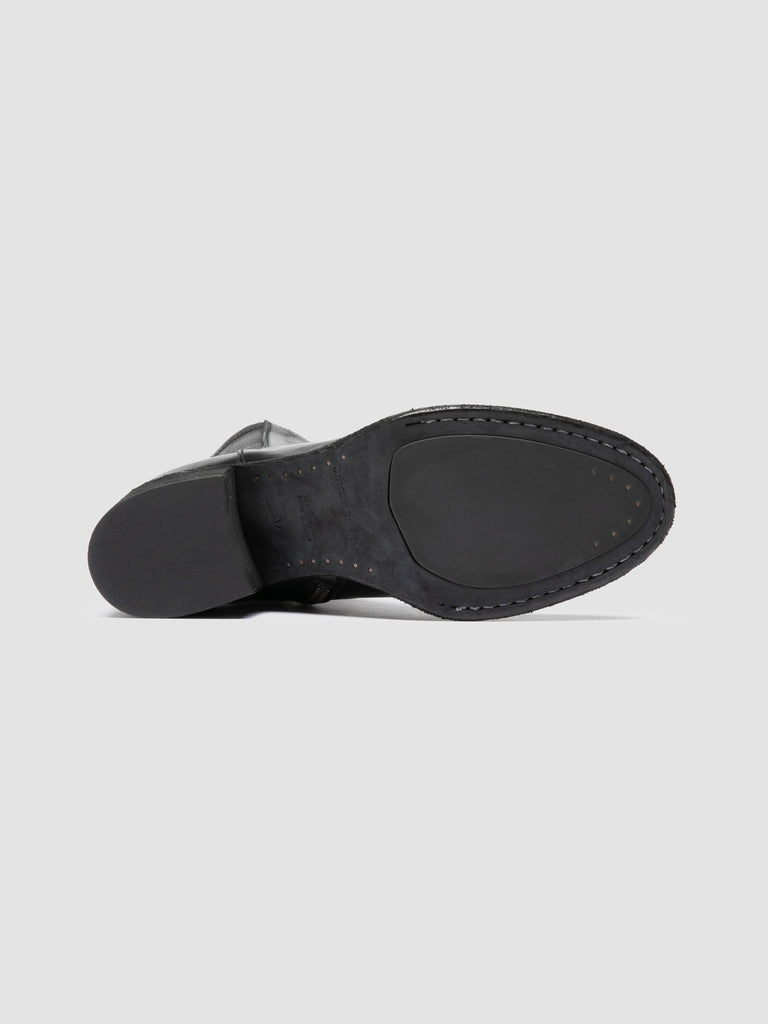 DENNER 127 - Black Leather Zipped Boots