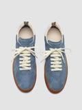 DESTINY 101 Indigo - Blue Leather and Suede Low Top Sneakers Women Officine Creative - 2