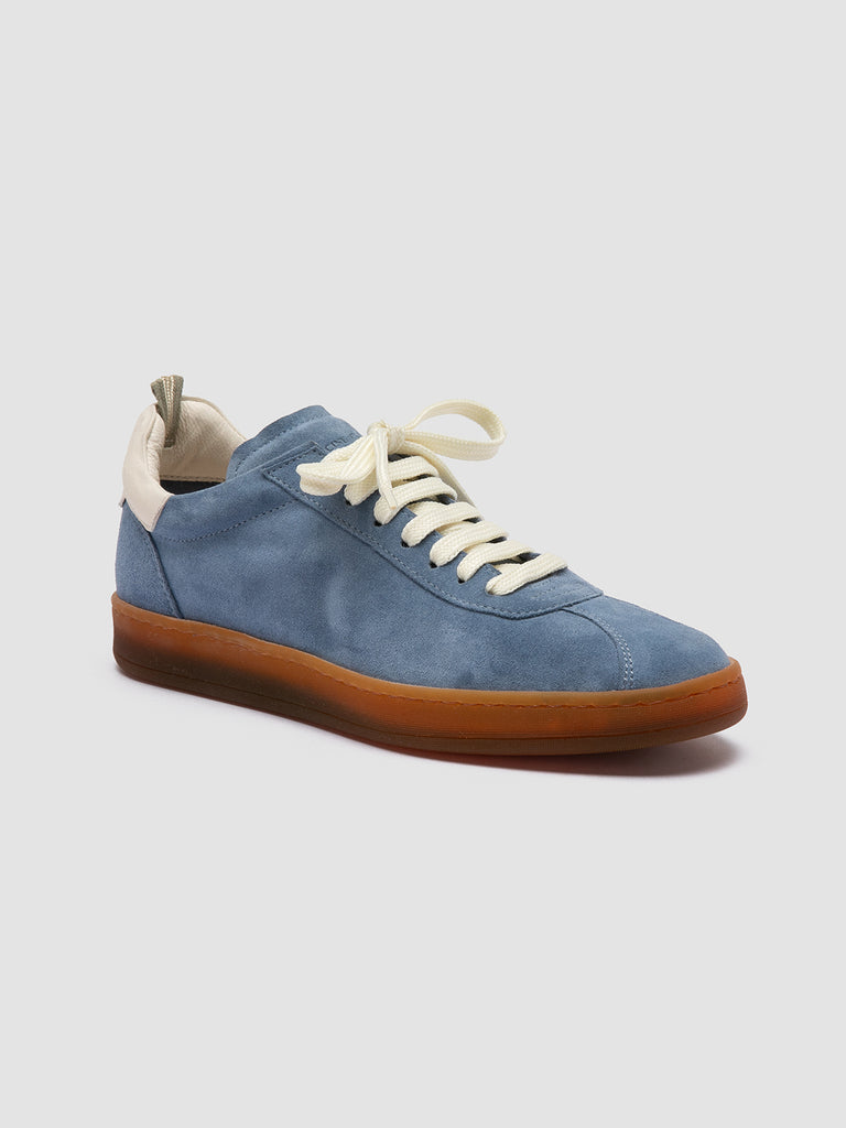 DESTINY 101 Indigo - Blue Leather and Suede Low Top Sneakers Women Officine Creative - 3