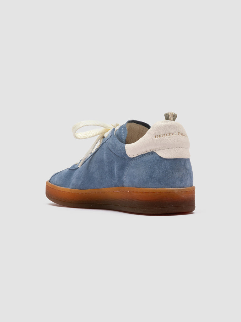 DESTINY 101 Indigo - Blue Leather and Suede Low Top Sneakers Women Officine Creative - 4
