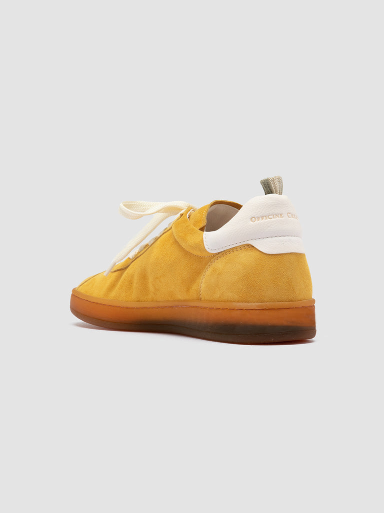 DESTINY 101 Yellow - Yellow Leather and Suede Low Top Sneakers Women Officine Creative - 4