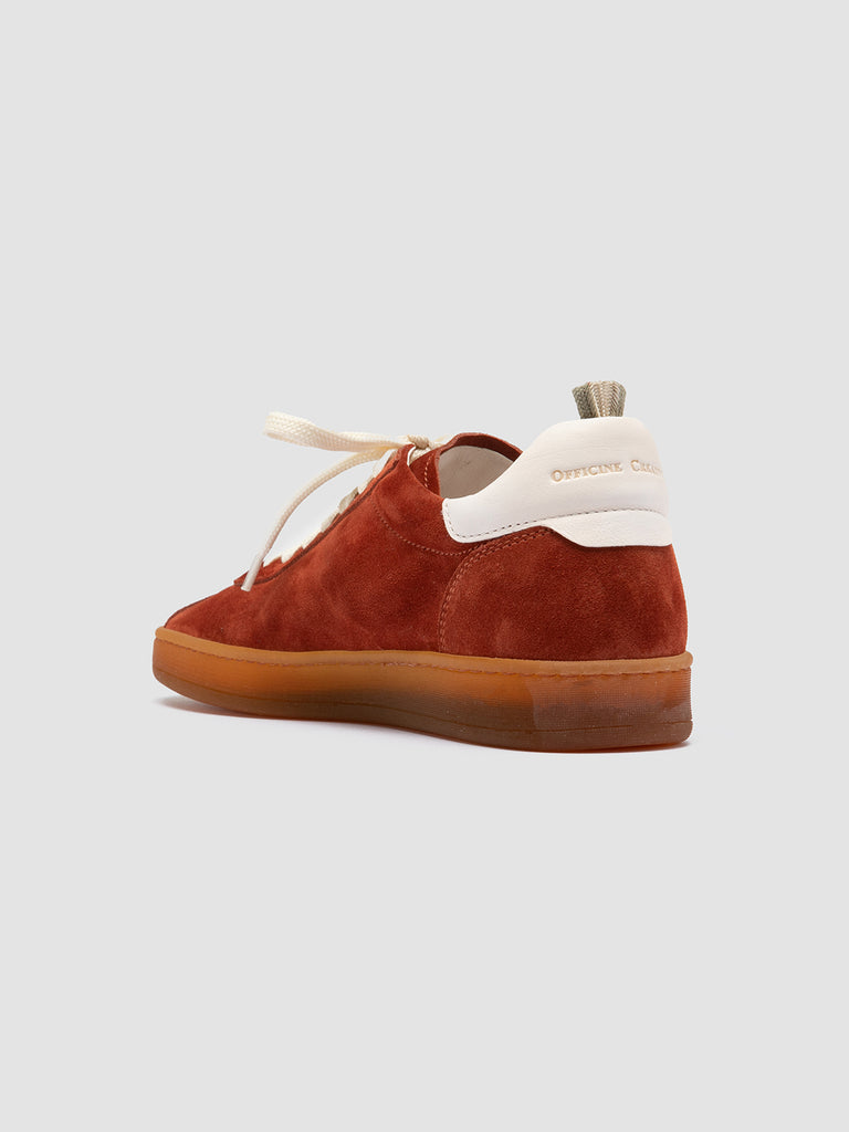 DESTINY 101 Rust - Red Leather and Suede Low Top Sneakers Women Officine Creative - 4