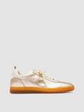 DESTINY 101 - Gold Leather Low Top Sneakers