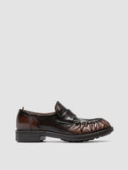 DIARY 101 - Dark Brown Leather Penny Loafers Officine Creative - 1