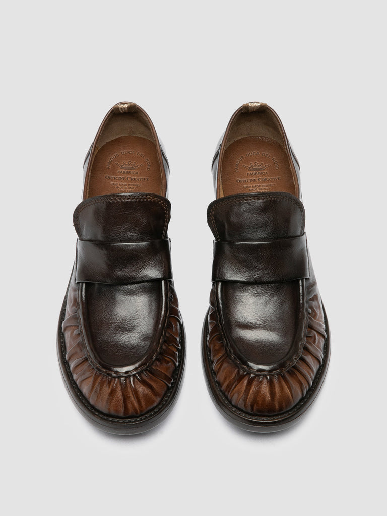 DIARY 101 - Dark Brown Leather Penny Loafers