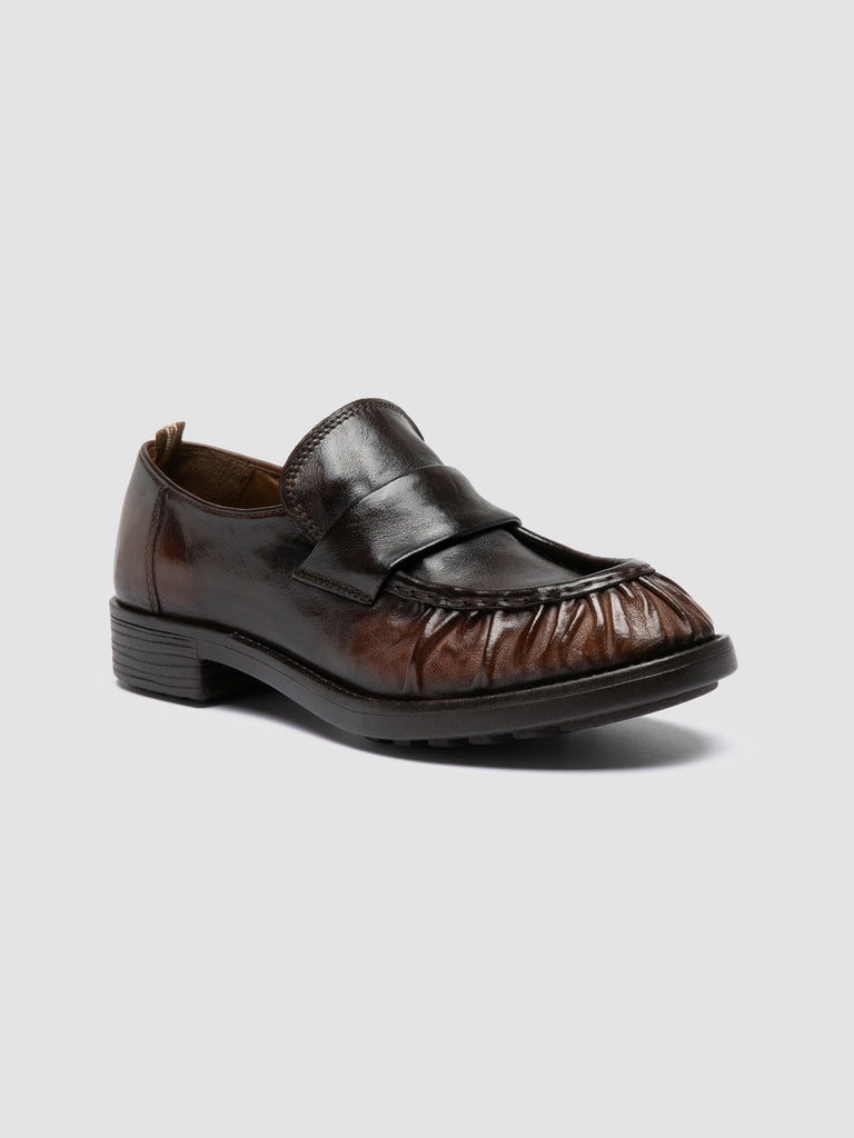 DIARY 101 - Dark Brown Leather Penny Loafers