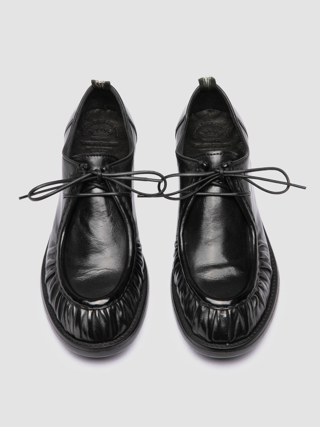 DIARY 102 - Black Leather Derby Shoes - 1
