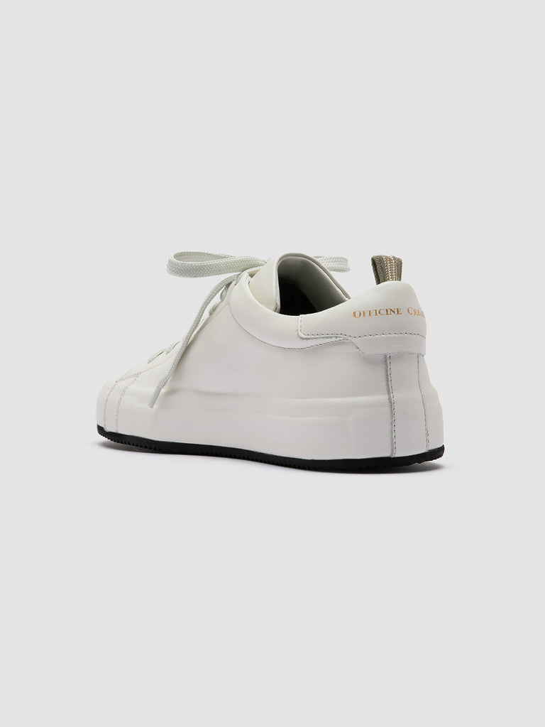 EASY 101 Burro - White Leather Low Top Sneakers Women Officine Creative - 4