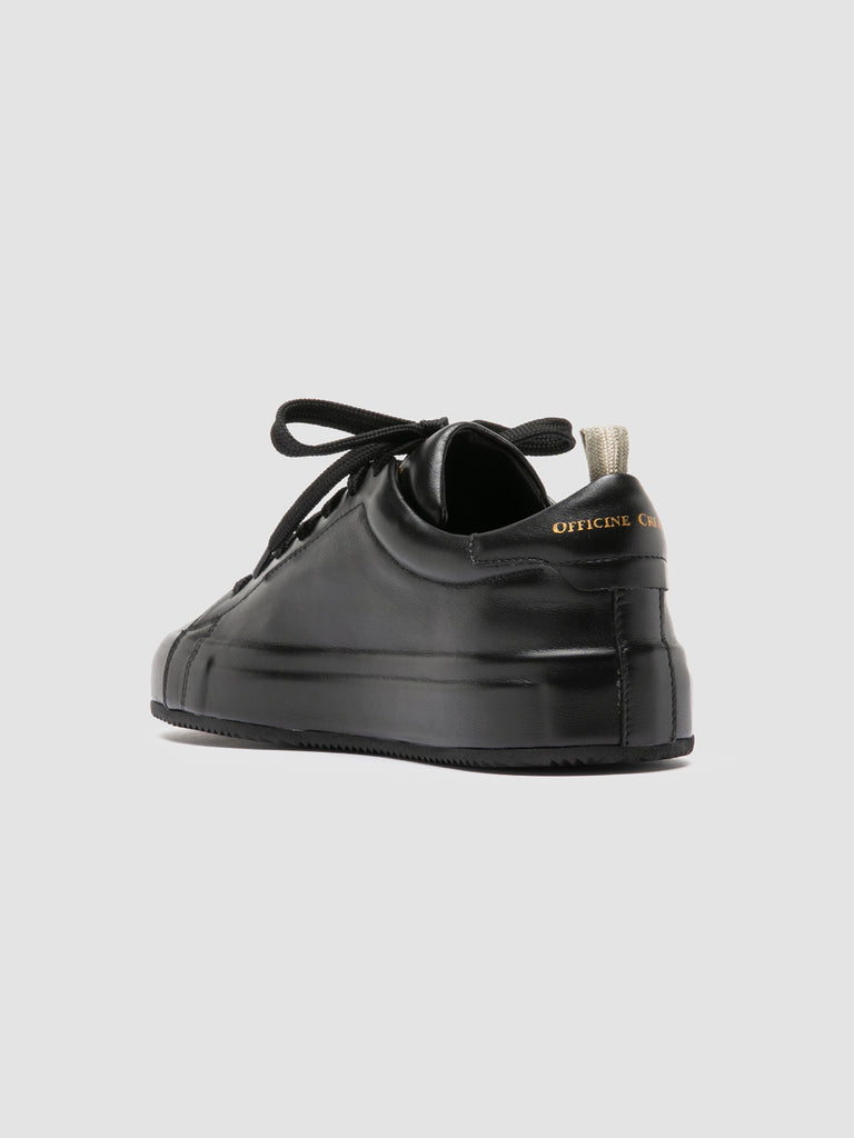 EASY 101 Nero - Black Leather Low Top Sneakers Women Officine Creative - 4