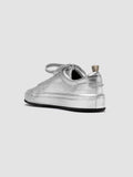 EASY 101 - Silver Leather Low Top Sneakers