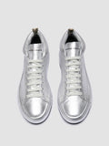 EASY 102 - Silver Leather Low Top Sneakers Women Officine Creative - 2