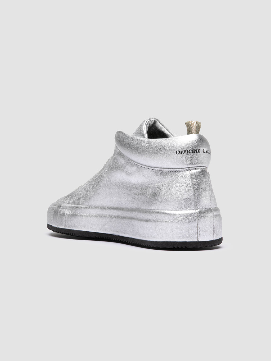 EASY 102 - Silver Leather Low Top Sneakers Women Officine Creative - 4